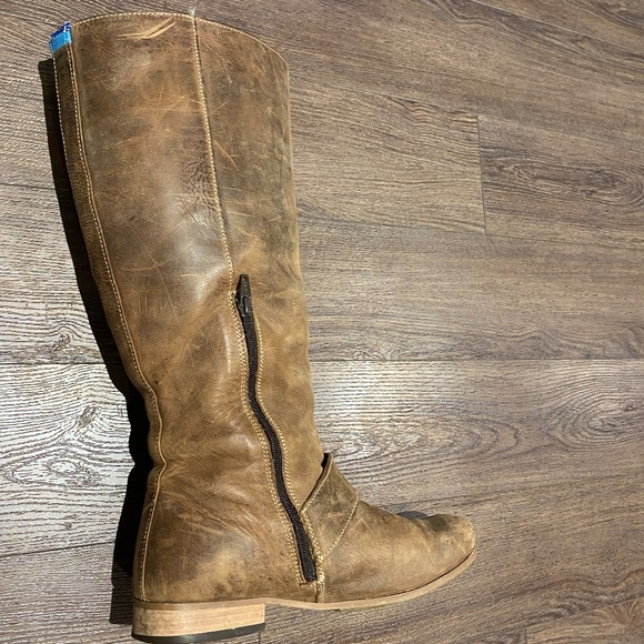 Fluevog Radio brown leather knee boots women size 9 - Picture 8 of 16